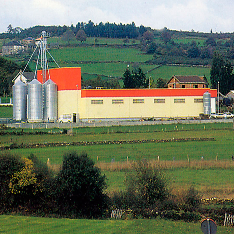 Línea de producción de piensos para animales de granja
